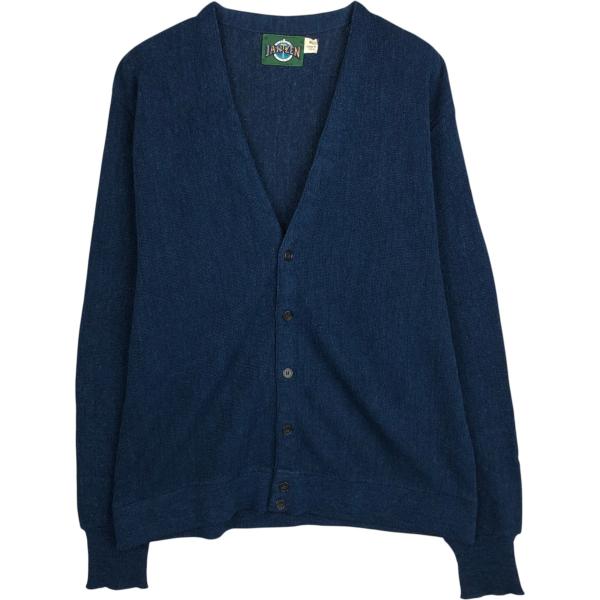 古着 80年代 ジャンセン Jantzen アクリルニットカーディガン USA製 メンズXL相当 ヴ...