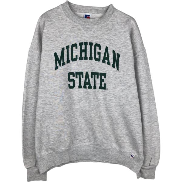 古着 80~90年代 ラッセル MICHIGAN STATE  カレッジスウェットシャツ トレーナー...
