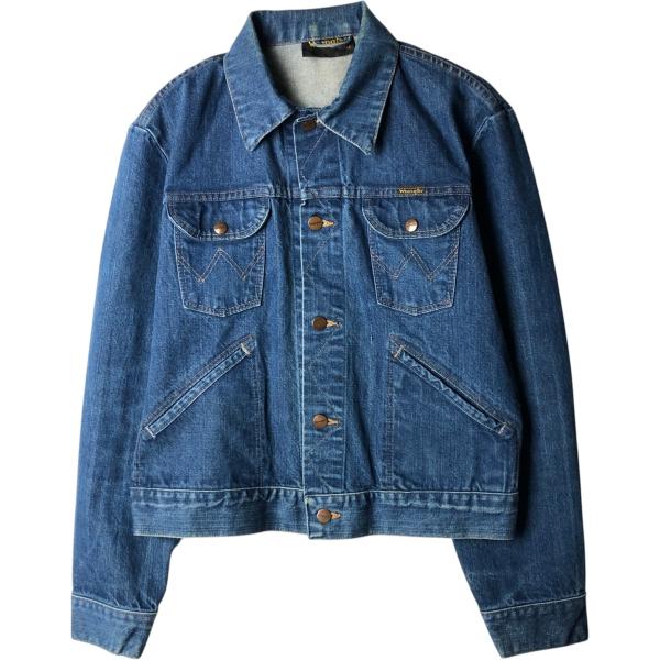 古着 80年代 ラングラー Wrangler デニムジャケット Gジャン メンズM相当 ヴィンテージ...