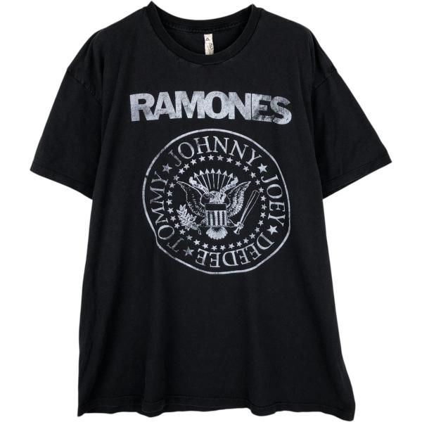 古着 ALSTYLE RAMONES ラモーンズ 鷲柄 イーグル柄 バンドTシャツ バンT メンズX...