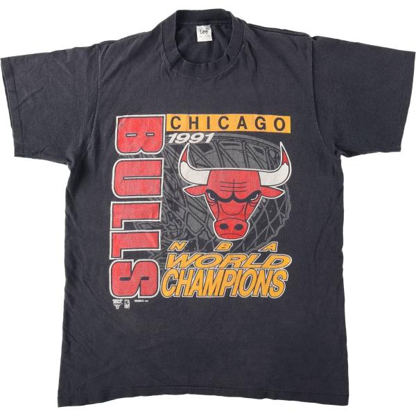 古着 90年代 リー Lee NBA CHICAGOBULLS シカゴブルズ スポーツプリントTシャ...