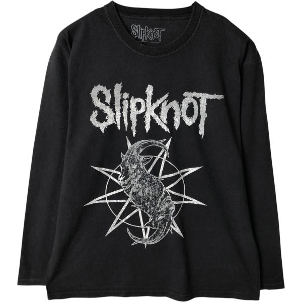 古着 Slipknot スリップノット プリント ロンT バンドTシャツ バンT 英国製 メンズM相...