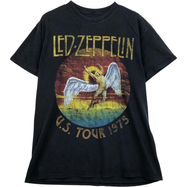 古着 LED ZEPPELIN レッドツェッペリン プリント バンドTシャツ バンT 不明 XL メ...