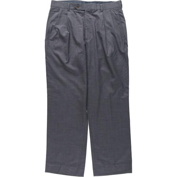古着 ブルックスブラザーズ Brooks Brothers 346 ツータック ウールパンツ スラッ...