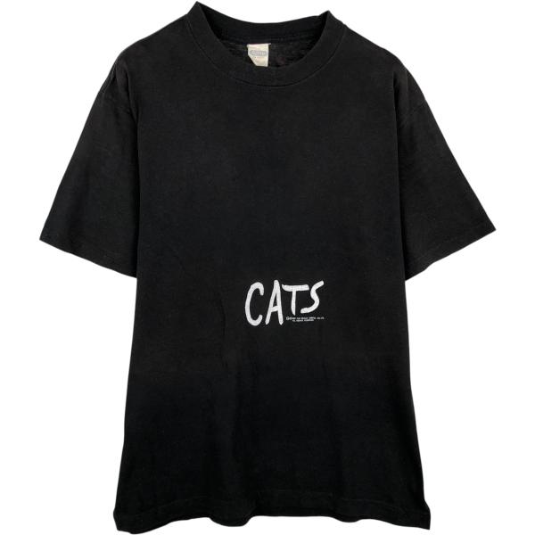 古着 80年代 CHED by ANVIL CATS キャッツ ネコ柄 プリントTシャツ USA製 ...