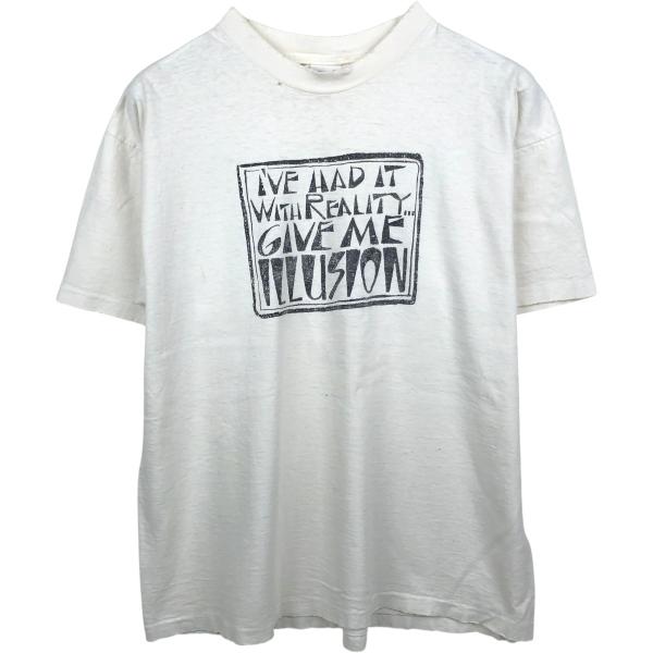 古着 90年代 アンビル Anvil メッセージプリントTシャツ USA製 メンズXL相当 /eaa...
