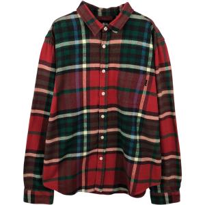 古着 ステューシー STUSSY タータンチェック 長袖 フランネルチェックシャツ メンズXL相当 /eaa637646
