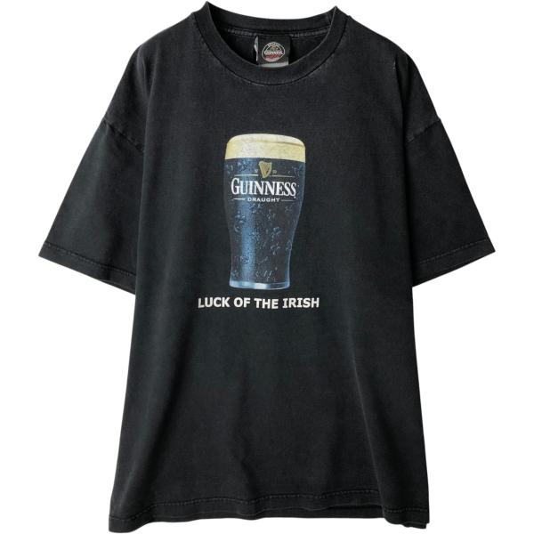 古着 GUINNESS ギネスビール アドバタイジングTシャツ USA製 メンズL相当 /eaa63...
