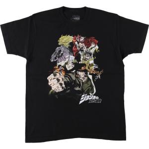 古着 JoJo's Bizarre Adventure ジョジョの奇妙な冒険 アニメ キャラクタープリントTシャツ メンズL相当 /eaa640073