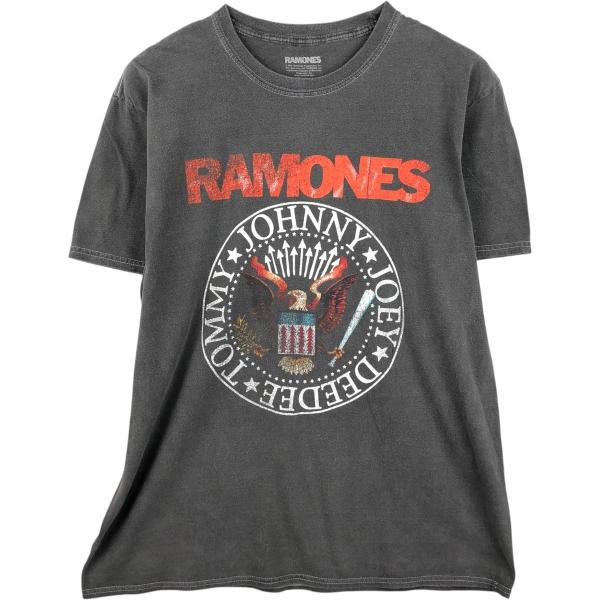 古着 RAMONES ラモーンズ 鷲柄 イーグル柄 バンドTシャツ バンT メンズM相当 /eaa6...