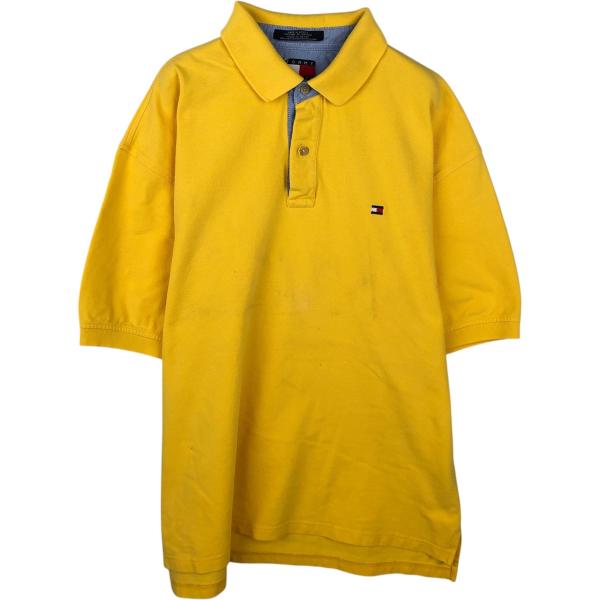 古着 90年代~ トミーヒルフィガー TOMMY HILFIGER 半袖 ポロシャツ メンズXL相当...