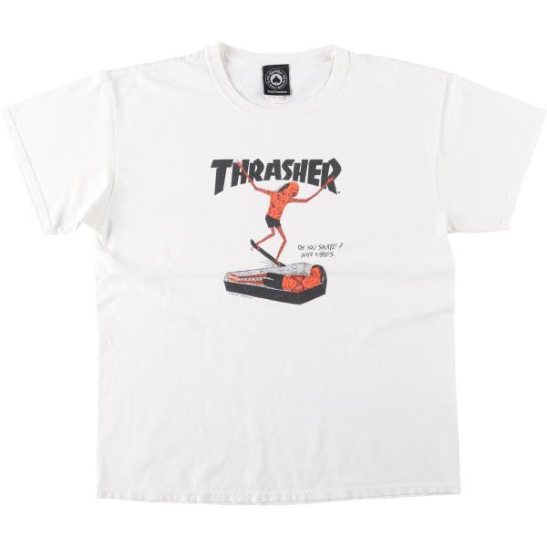 古着 スラッシャー THRASHER サーフ スケートTシャツ メンズL相当 /eaa645052