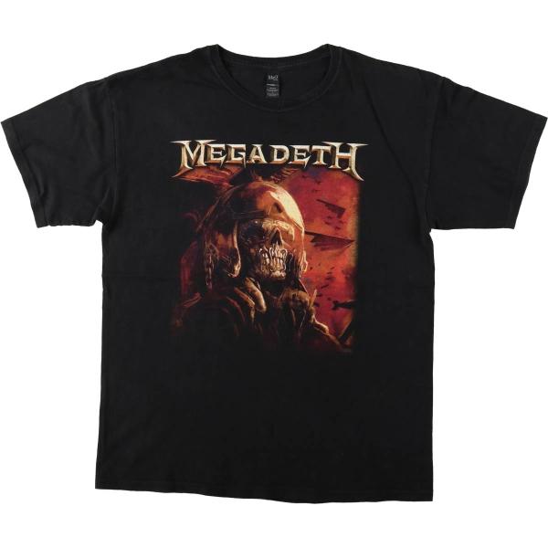 古着 M&amp;O Gold MEGADETH メガデス バンドTシャツ バンT メンズL相当 /eaa6...