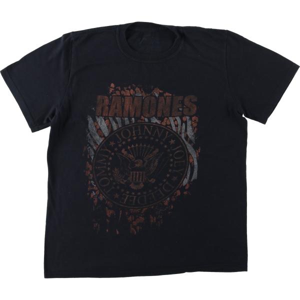 古着 RAMONES ラモーンズ 鷲柄 イーグル柄 バンドTシャツ バンT メンズM相当 /eaa6...