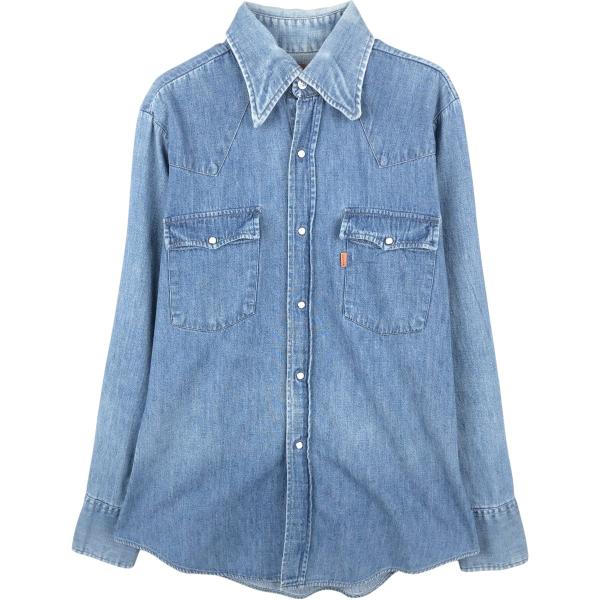 古着 70~80年代 リーバイス Levi's 60649-1117 オレンジタブ 長袖 デニムウエ...