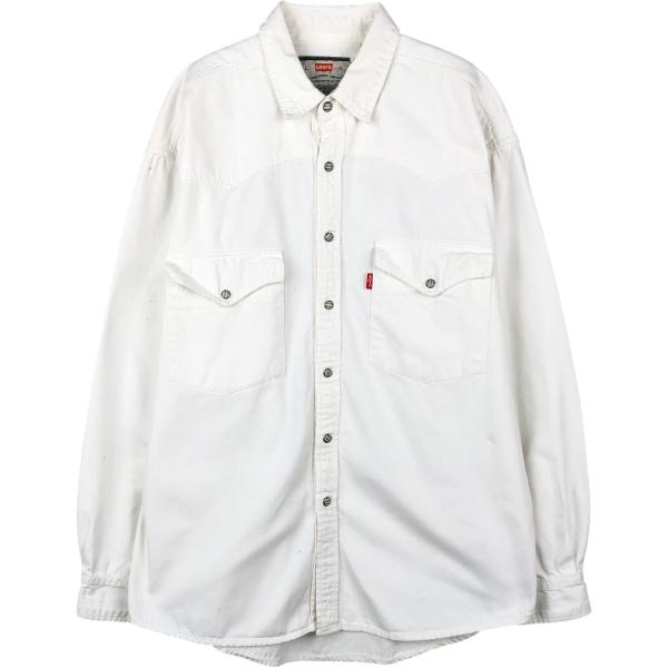 古着 リーバイス Levi's 長袖 デニムウエスタンシャツ メンズL相当 /eaa663085