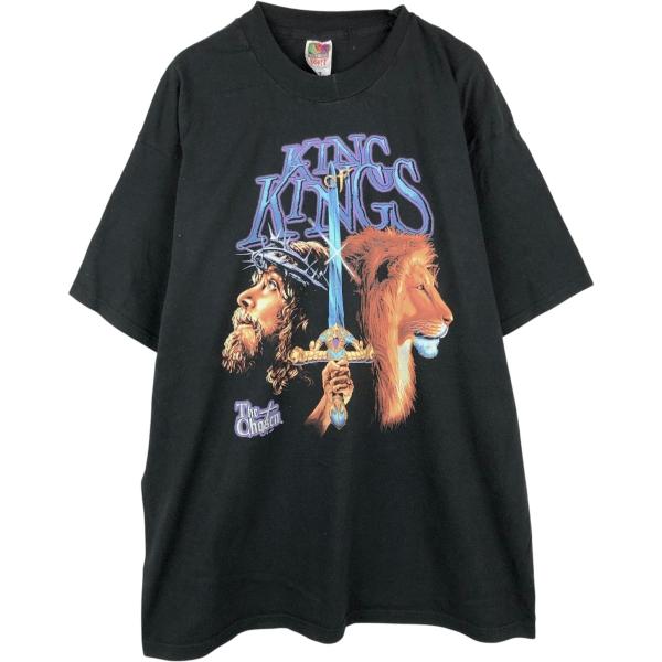 古着 90年代 フルーツオブザルーム JESUS CHRIST イエスキリスト プリントTシャツ メ...