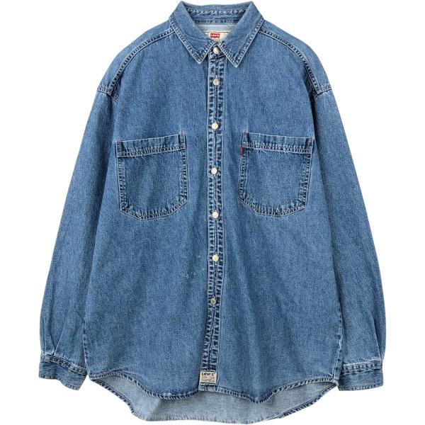 古着 リーバイス Levi's RED TAB 長袖 デニムシャツ メンズL相当 /eaa66651...