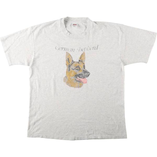 古着 90年代 アンビル Anvil GERMAN SHEPHERD ジャーマンシェパード 犬柄 ア...