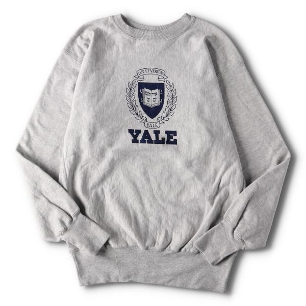 古着 90年代 チャンピオン リバースウィーブ 刺繍タグ YALE イエール大学 カレッジスウェット...