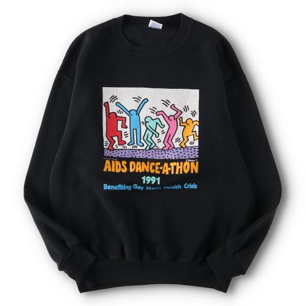 古着 90年代 KEITH HARING キースへリング AIDS DANCE A-THON スウェ...