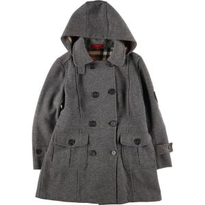 古着 バーバリー Burberry&apos;s ウールフーデットコート スペイン製 レディースS /evb0...