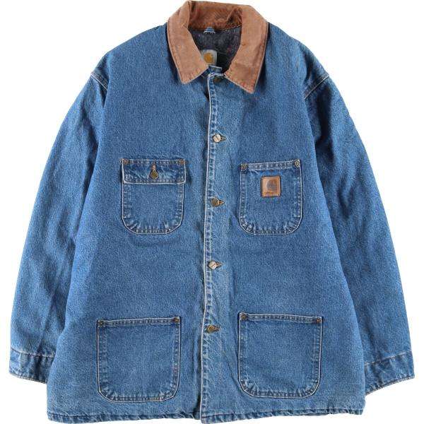 古着 カーハート Carhartt ミシガンチョアコート デニムカバーオール メンズXXL ヴィンテ...