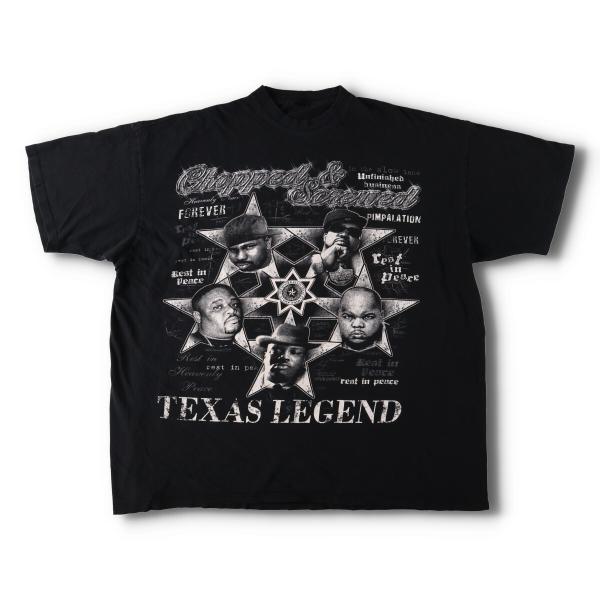 古着 ビッグサイズ 00年代 TEXAS LEGEND DJ SCREW ラップTシャツ ラップT ...