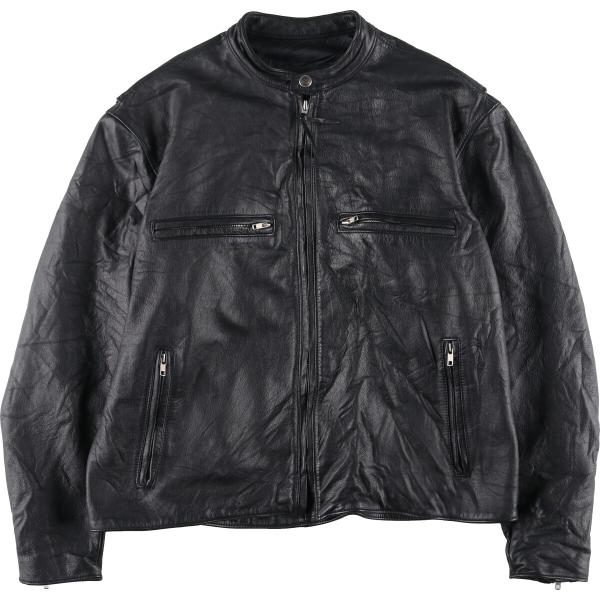 古着 ハーレーダビッドソン Harley-Davidson シングルライダースジャケット USA製 ...