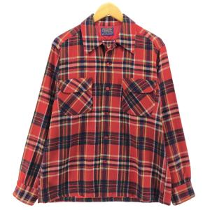 PENDLETON 古着 70年代 ペンドルトン チェック柄 ウールボタンダウン 