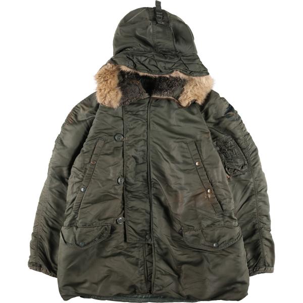 古着 50~60年代 米軍実品 N-3B ミリタリー フライトジャケット USA製 メンズS相当 ヴ...