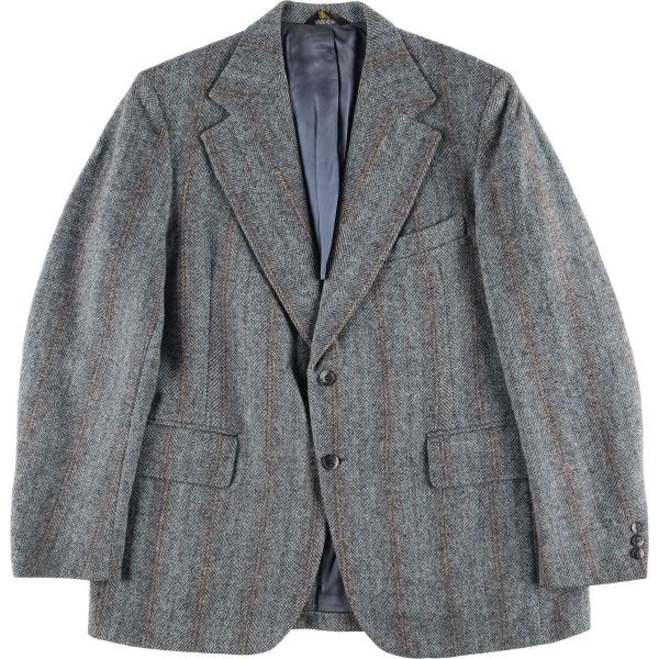 古着 50~60年代 PBM Harris Tweed ハリスツイード ストライプ柄 ウールテーラー...