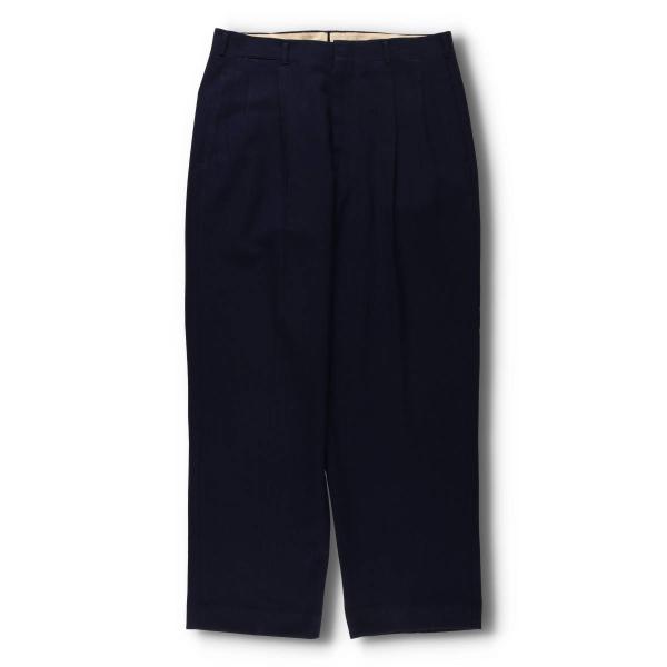 古着 50~60年代 ストライプ柄 ツータック スラックス ワイドパンツ メンズw33相当 ヴィンテ...