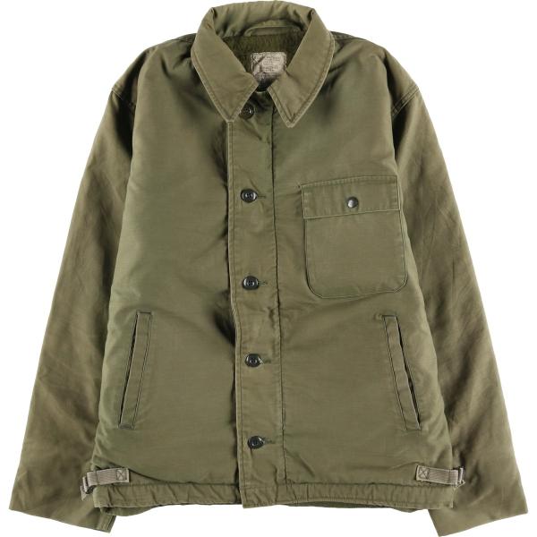 古着 80年代 米軍実品 A-2 ミリタリー デッキジャケット USA製 MEDIUM(38-40)...