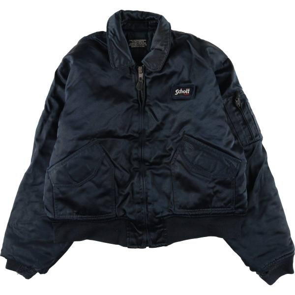 古着 民間品 ショット SCHOTT CWU-R 中綿入り ミリタリー フライトジャケット メンズX...