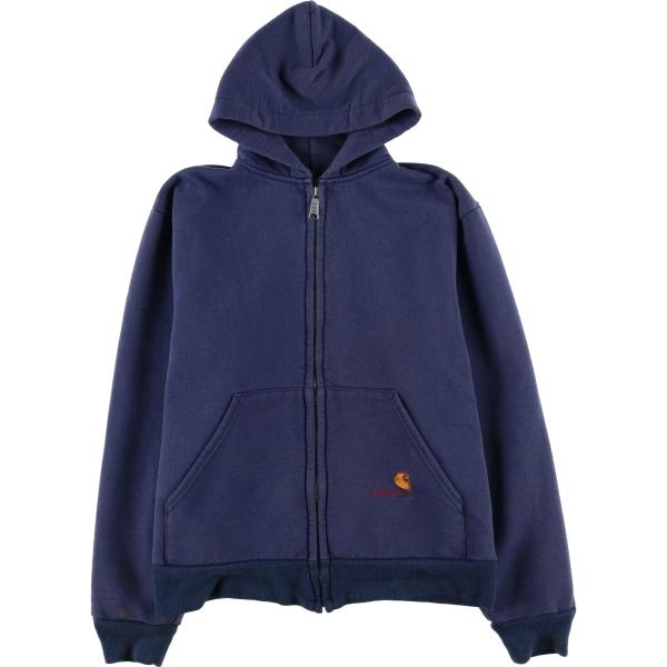 古着 80~90年代 カーハート Carhartt スウェットフルジップパーカー メンズM相当 ヴィ...