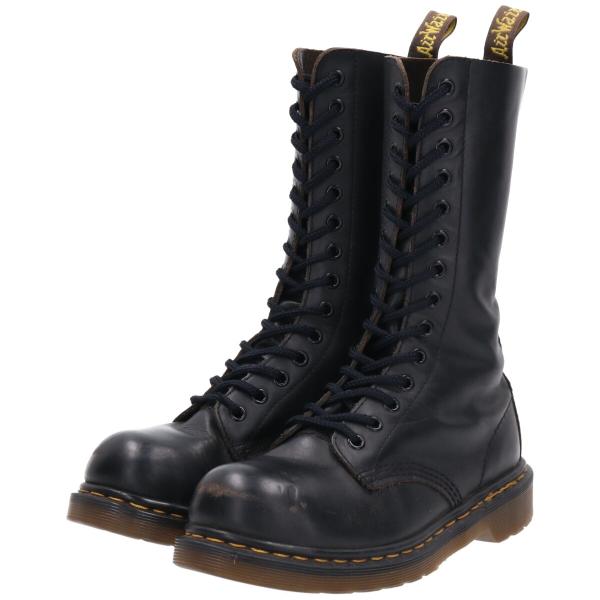 古着 ドクターマーチン Dr.Martens 14ホールブーツ 英国製 UK4 レディース22.5c...