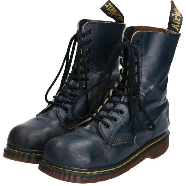 古着 ドクターマーチン Dr.Martens スチールトゥ 10ホールブーツ 英国製 UK4 レディ...