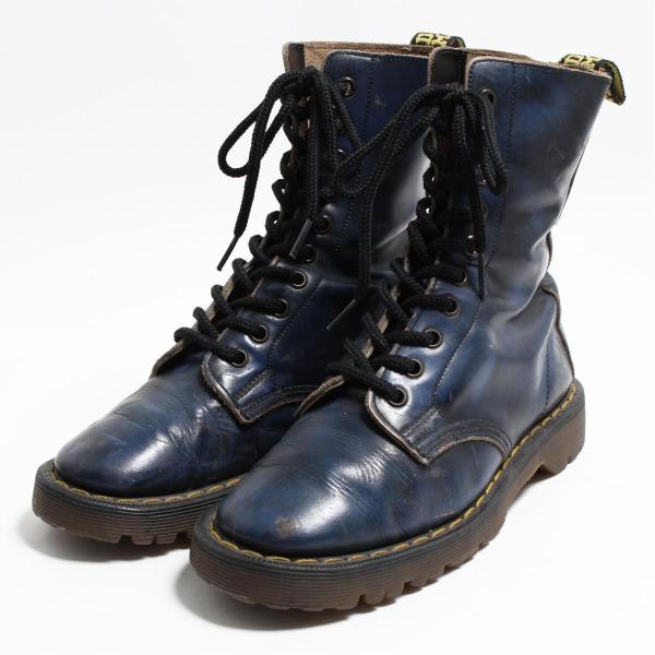 古着 ドクターマーチン Dr.Martens ホワイト社製 10ホールブーツ 英国製 レディース22...