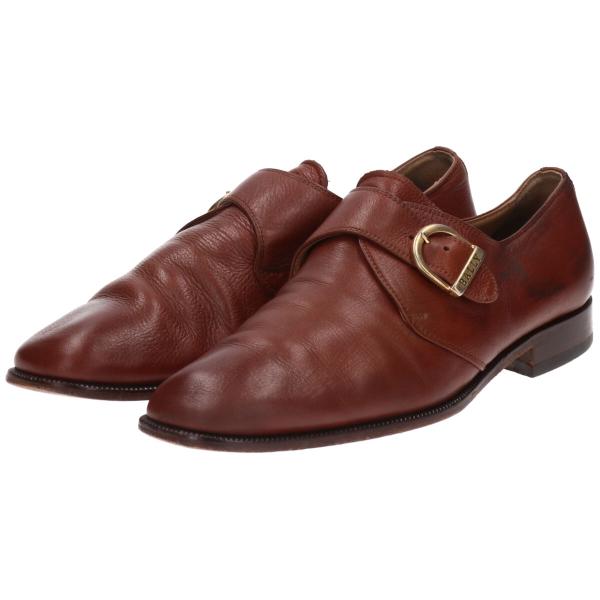 古着 バリー Bally モンクストラップシューズ イタリア製 24 1/2 メンズ26.0cm相当...