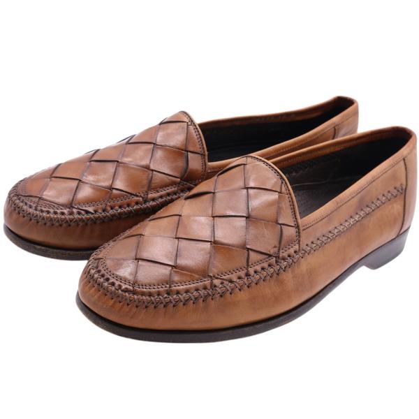 古着 コールハーン COLEHAAN Bragano ブラガノ 編み込み ローファーシューズ イタリ...