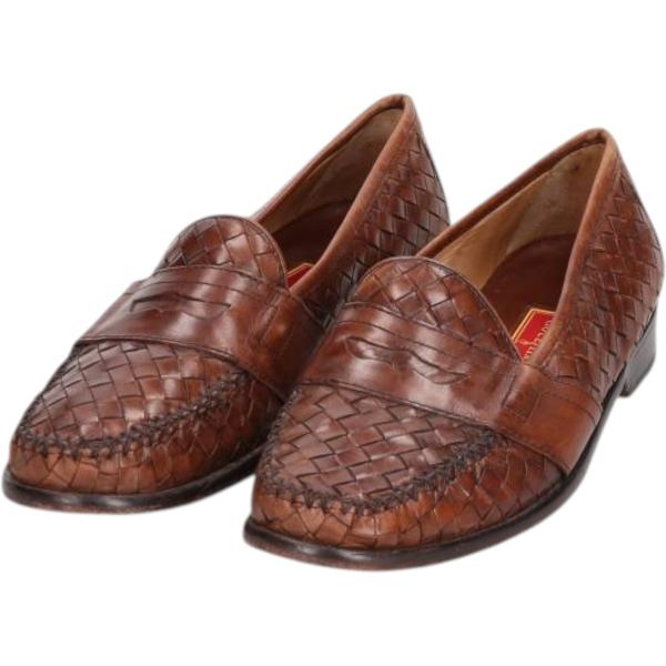 古着 コールハーン COLEHAAN 編み込み コインローファー 9 1/2 M メンズ27.5cm...