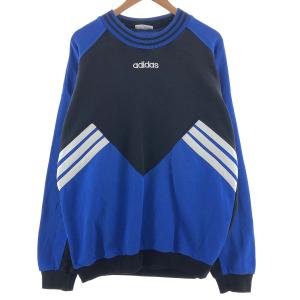 古着 80~90年代 アディダス adidas ロゴスウェット トレーナー メンズL ヴィンテージ /taa002620｜jamtrading1