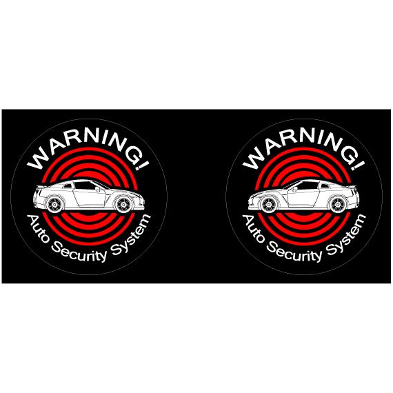 セキュリティステッカー(GT-Rタイプ)