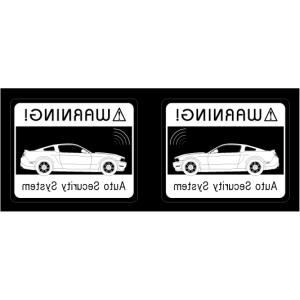セキュリティステッカー(MUSTANGタイプ)