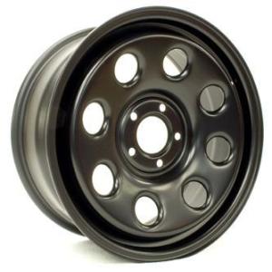 Terrafirmaホールモジュラーブラックスチールホイール4本(5本)セット/ディスカバリー３・デ...