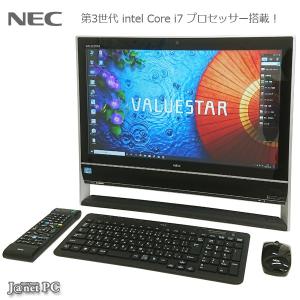 デスクトップパソコン 中古パソコン 液晶一体型 NEC VN770/MSB Windows10 Core i7-3630QM メモリ8GB HDD2TB ブルーレイ 地デジ 21.5型 無線LAN office 3626｜janetpc-pro