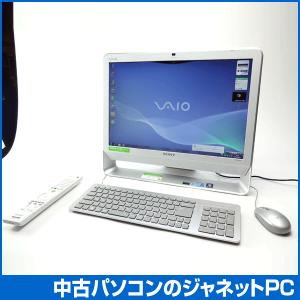 中古パソコン Windows7 20.1型ワイド液晶一体型 Core2Duo E7400 2.80GHz RAM4GB HDD1TB ブルーレイ 地デジ 無線 Office付属 SONY VAIO VGC-JS74FB【1186】｜janetpc