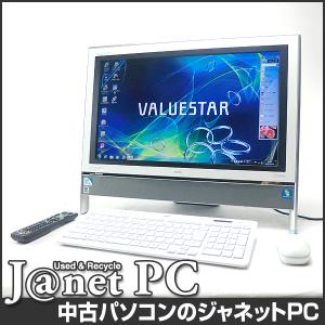 中古パソコン Windows7 20型ワイド液晶一体型 Celeron B815 1.60GHz RAM4GB HDD1TB DVDマルチ 地デジ 無線 Office付属 NEC VN470/GS【1828】｜janetpc