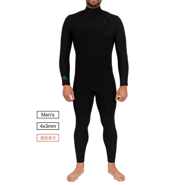 Black Magic Men's フルスーツ 4/3mm +ソフト起毛